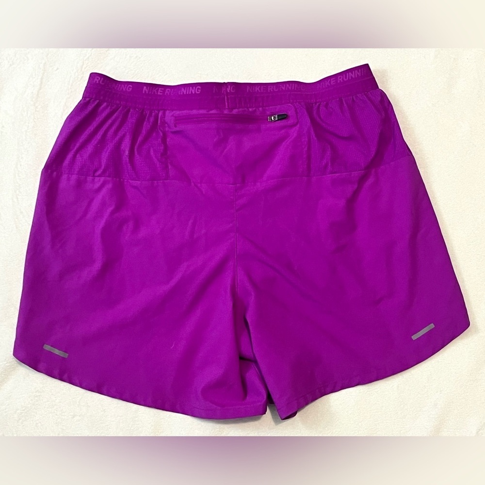 Nike Dri-Fit Women’s Fuchsia Athletic Running Drawstring Shorts Size Medium - Picture 13 of 16